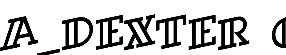 A_Dexter Otl Sp Up Font Download Free
